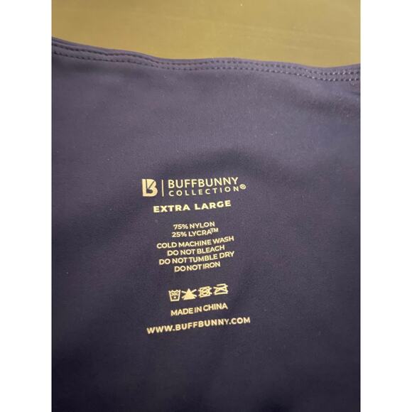Buffbunny Collection Pants Womens XL Blue Colorblock High Rise Pockets Yoga - Picture 3 of 7